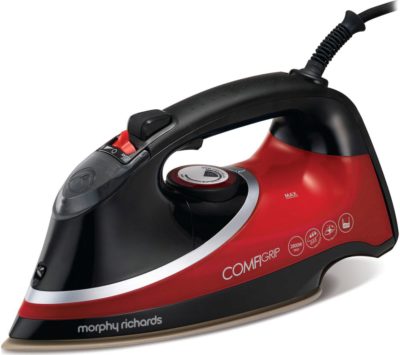 MORPHY RICHARDS Comfigrip 303118 Steam Iron - Black & Red